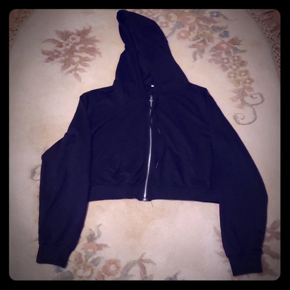 Black crop jacket